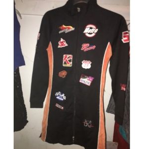 Motorsport dress tag says size Large (11/12)